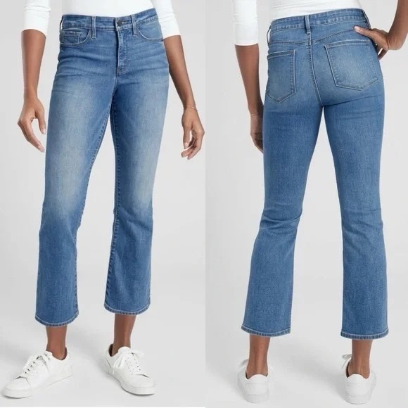Athleta Denim - Athleta Sculptek High Rise Kick Crop Jeans in Morro Wash